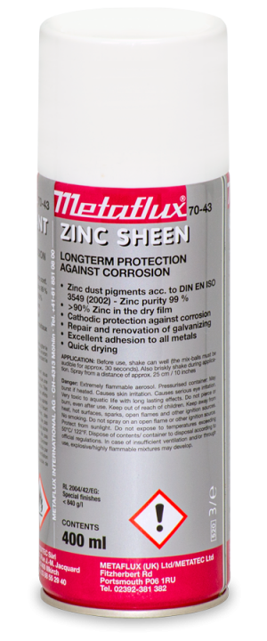 70-43 Zinc sheen Metaflux
